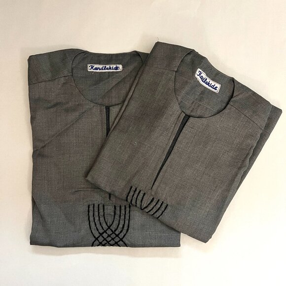 Boy's Cotton African Dashiki - Grey - Picture 1 of 4